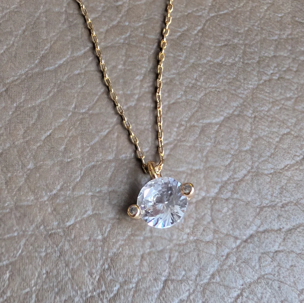 KATE SPADE duo prong pendant necklace